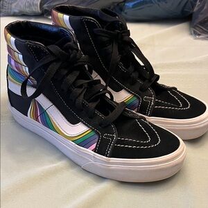 VANS Colorful High-Top Kids Shoes 4.5